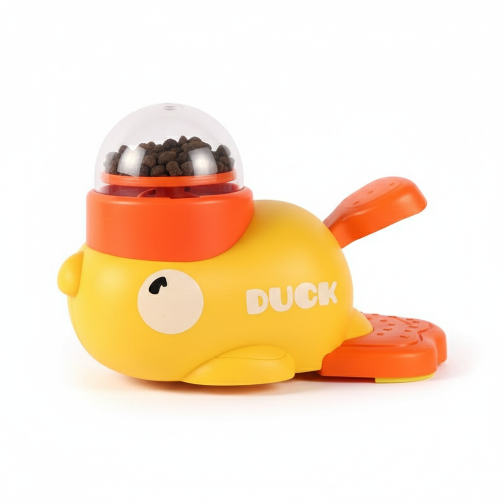 Hundeskål i form av and – saktefôringsskål for bedre fordøyelse